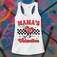 Mamas Valentine Cute Heart Retro Gift Women's Tank Top thumb 3