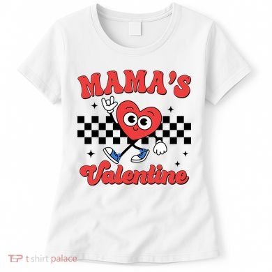 Mamas Valentine Cute Heart Retro Gift Women's T-Shirt
