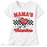 Mamas Valentine Cute Heart Retro Gift Women's T-Shirt thumb 0