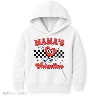 Mamas Valentine Cute Heart Retro Gift Kids Hoodie thumb 0