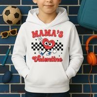 Mamas Valentine Cute Heart Retro Gift Kids Hoodie thumb 2