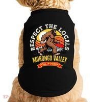 Morongo Valley California Respect The Locals Retro Bigfoot Doggie Tank thumb 0