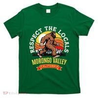 Morongo Valley California Respect The Locals Retro Bigfoot T-Shirt thumb 0