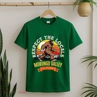 Morongo Valley California Respect The Locals Retro Bigfoot T-Shirt thumb 2