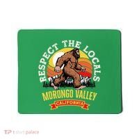Morongo Valley California Respect The Locals Retro Bigfoot Mousepad thumb 0