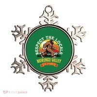 Morongo Valley California Respect The Locals Retro Bigfoot Ornament thumb 0