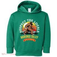 Morongo Valley California Respect The Locals Retro Bigfoot Toddler Hoodie thumb 0