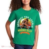 Morongo Valley California Respect The Locals Retro Bigfoot Kids T-Shirt thumb 2