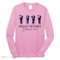 Maga Victory Dance Trump 2024 47th President Long Sleeve Shirt thumb 0