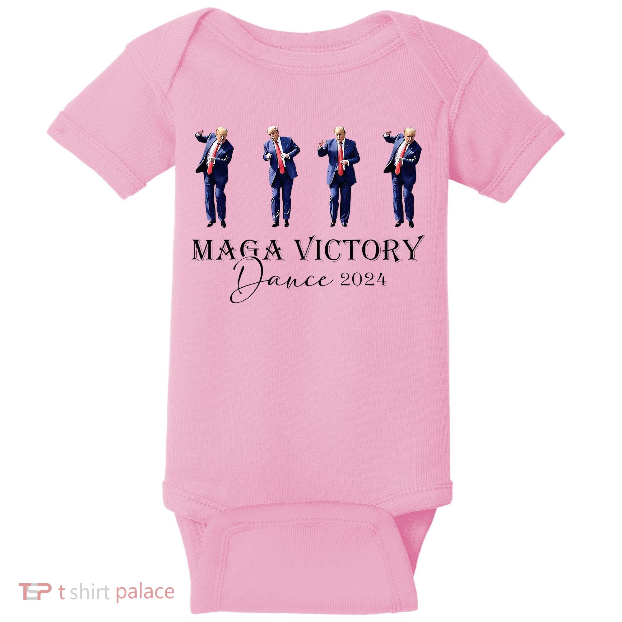 Maga Victory Dance Trump 2024 47th President Baby Bodysuit