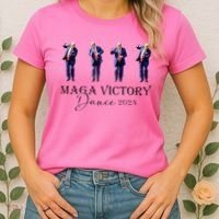 Maga Victory Dance Trump 2024 47th President Women's T-Shirt thumb 2