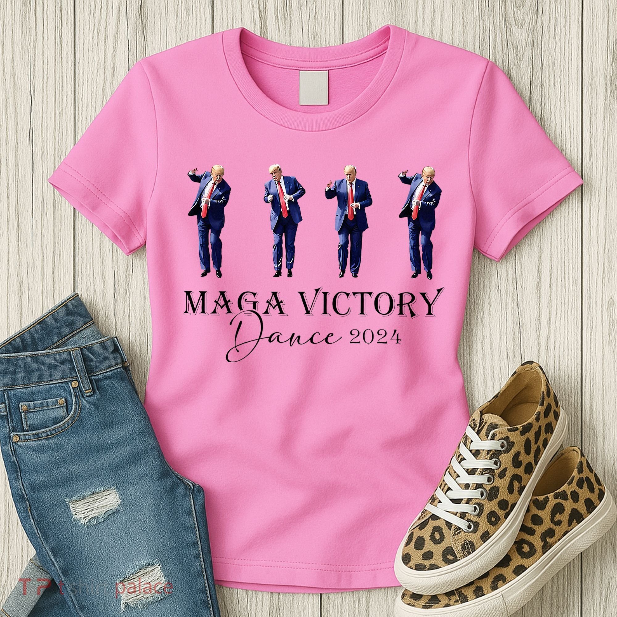 Maga Victory Dance Trump 2024 47th President Women's T-Shirt