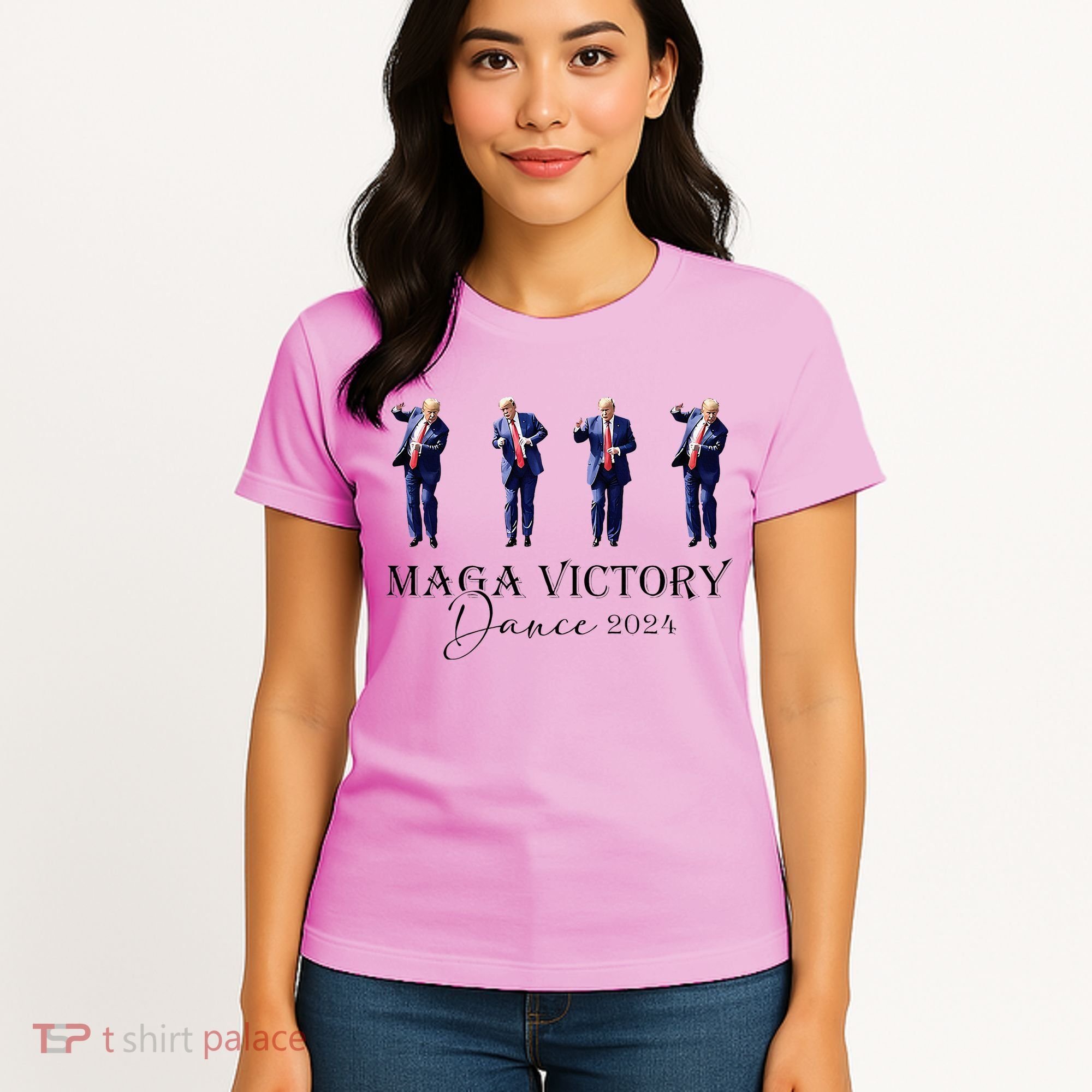 Maga Victory Dance Trump 2024 47th President Women's T-Shirt