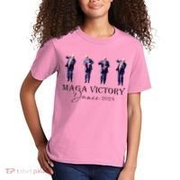 Maga Victory Dance Trump 2024 47th President Kids T-Shirt thumb 2