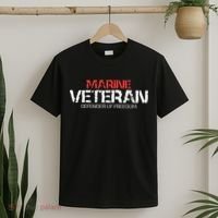 Marine Veteran Defender Of Freedom T-Shirt thumb 2