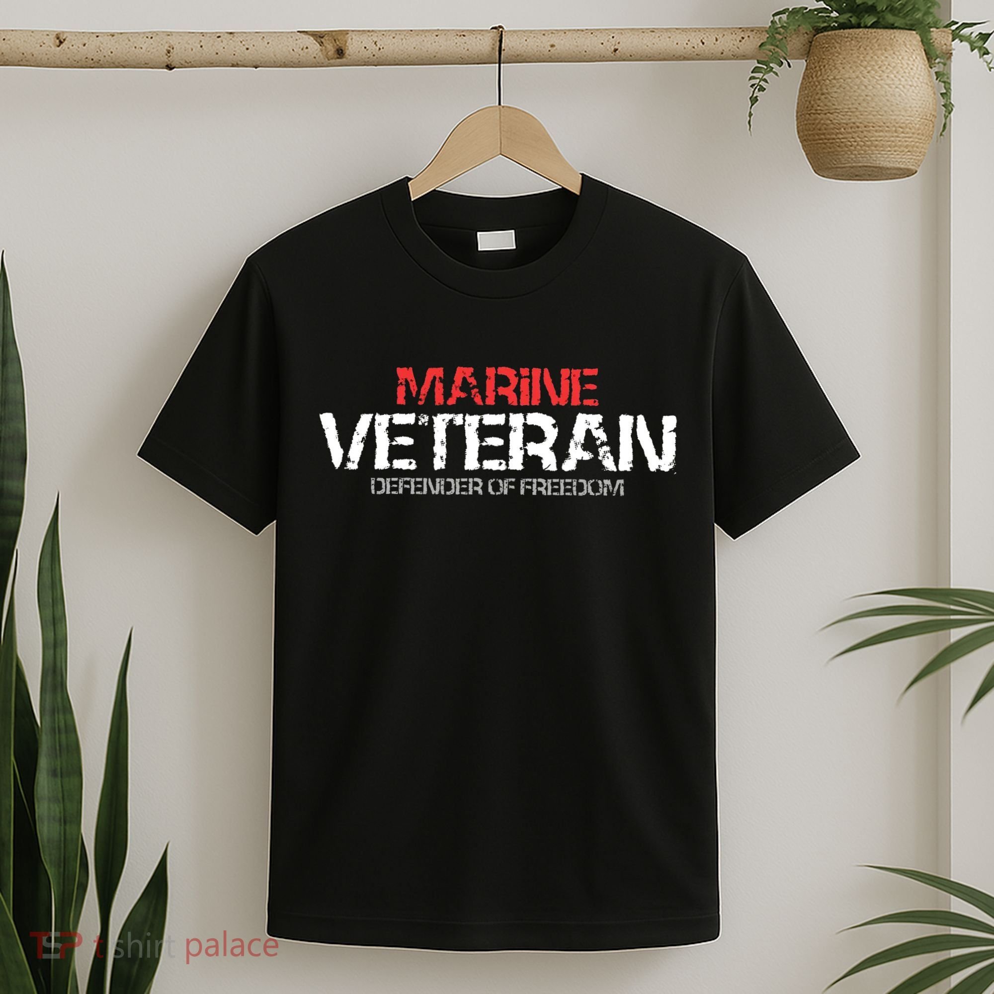 Marine Veteran Defender Of Freedom T-Shirt