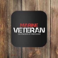 Marine Veteran Defender Of Freedom Coaster thumb 0
