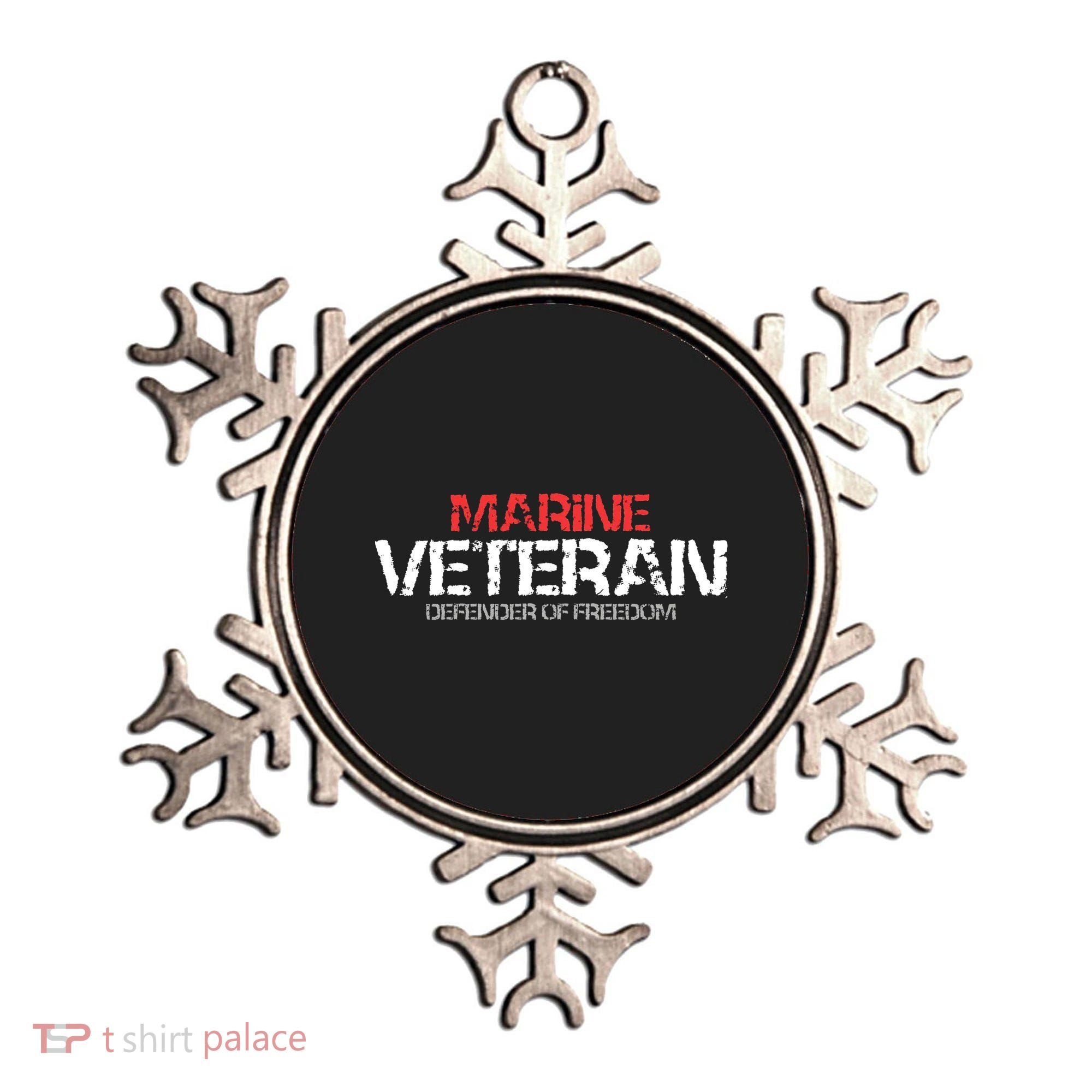 Marine Veteran Defender Of Freedom Ornament
