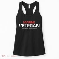 Marine Veteran Defender Of Freedom Women's Tank Top thumb 0