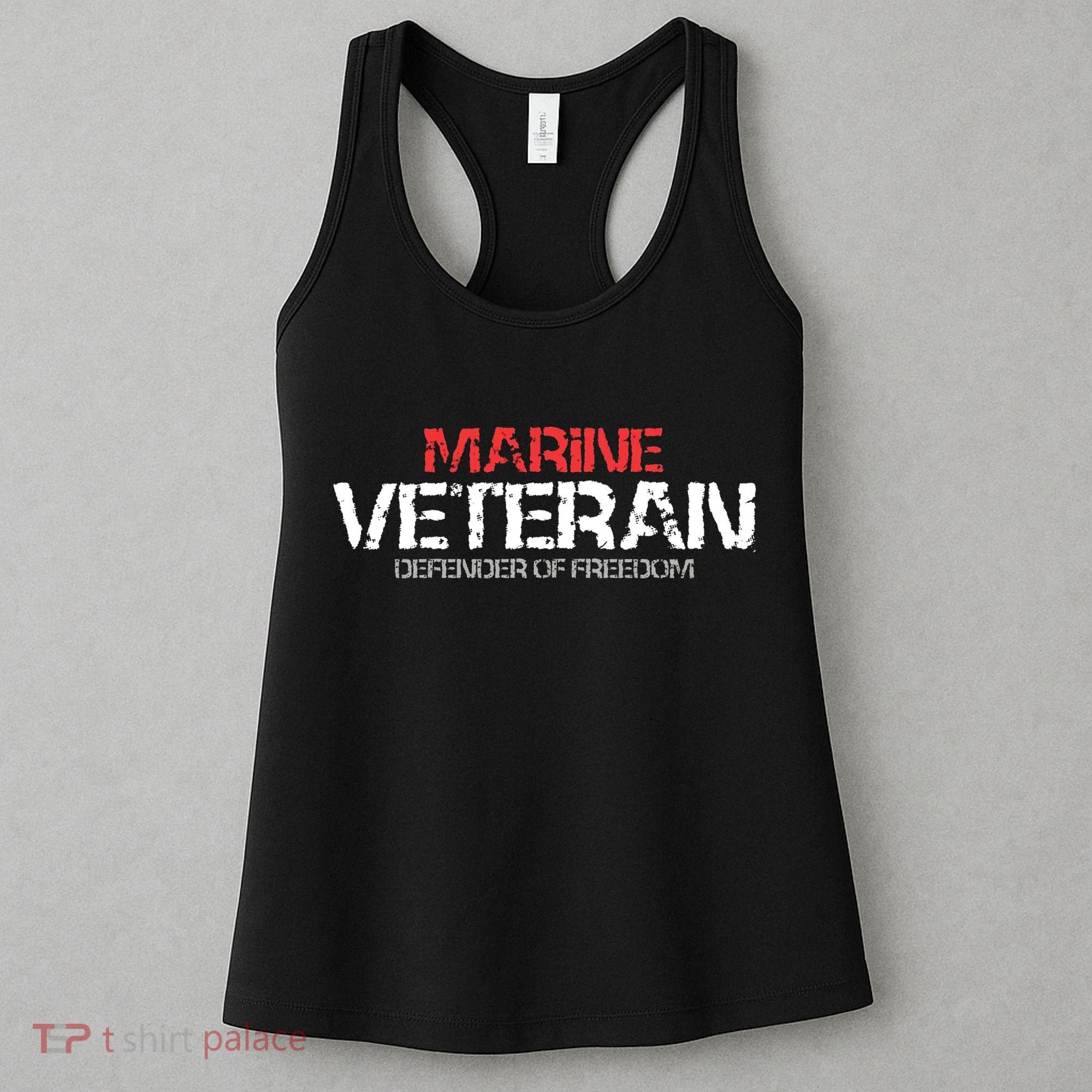 Marine Veteran Defender Of Freedom Women's Tank Top