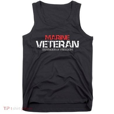 Marine Veteran Defender Of Freedom Tank Top