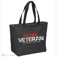 Marine Veteran Defender Of Freedom Tote Bag thumb 2