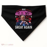 Make Valentine Day Great Again Funny Trump Lovers 2025 USA-Made Doggie Bandana thumb 0