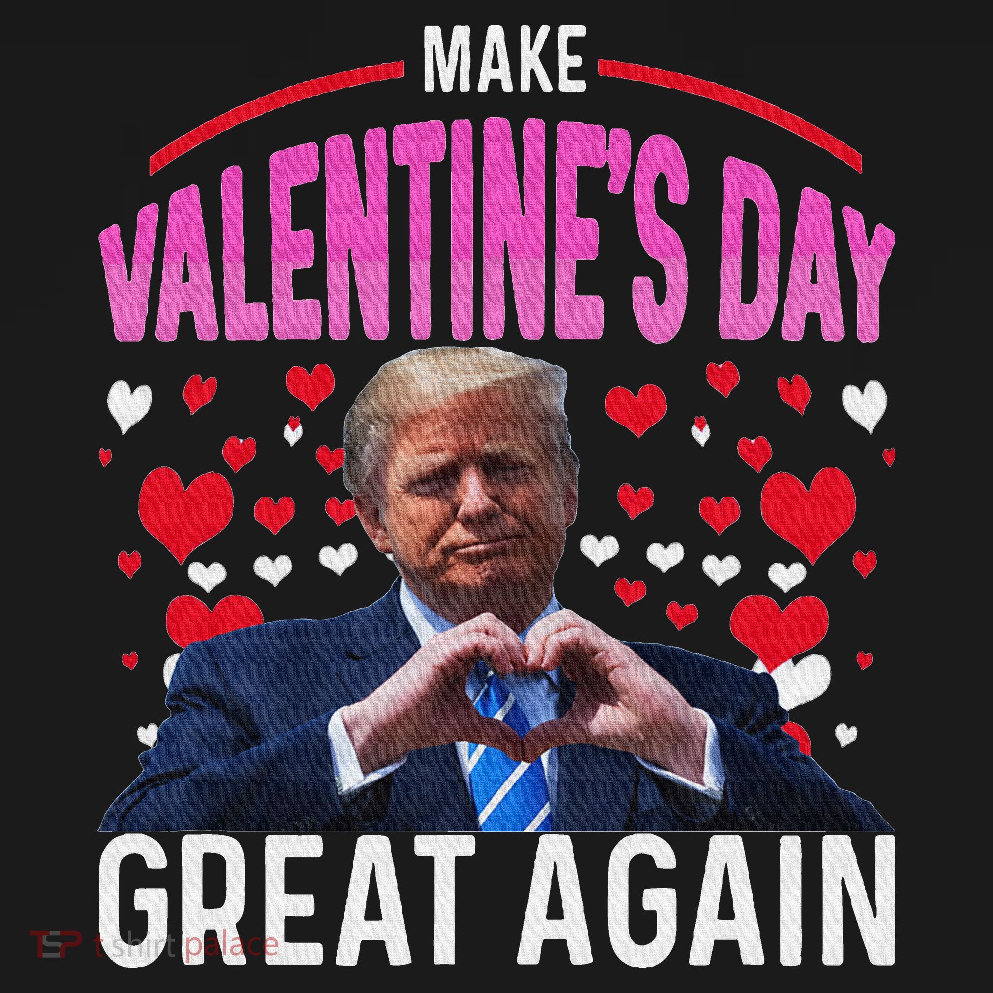 Make Valentine Day Great Again Funny Trump Lovers 2025 Women's Tank Top