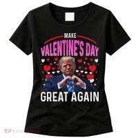 Make Valentine Day Great Again Funny Trump Lovers 2025 Women's T-Shirt thumb 0