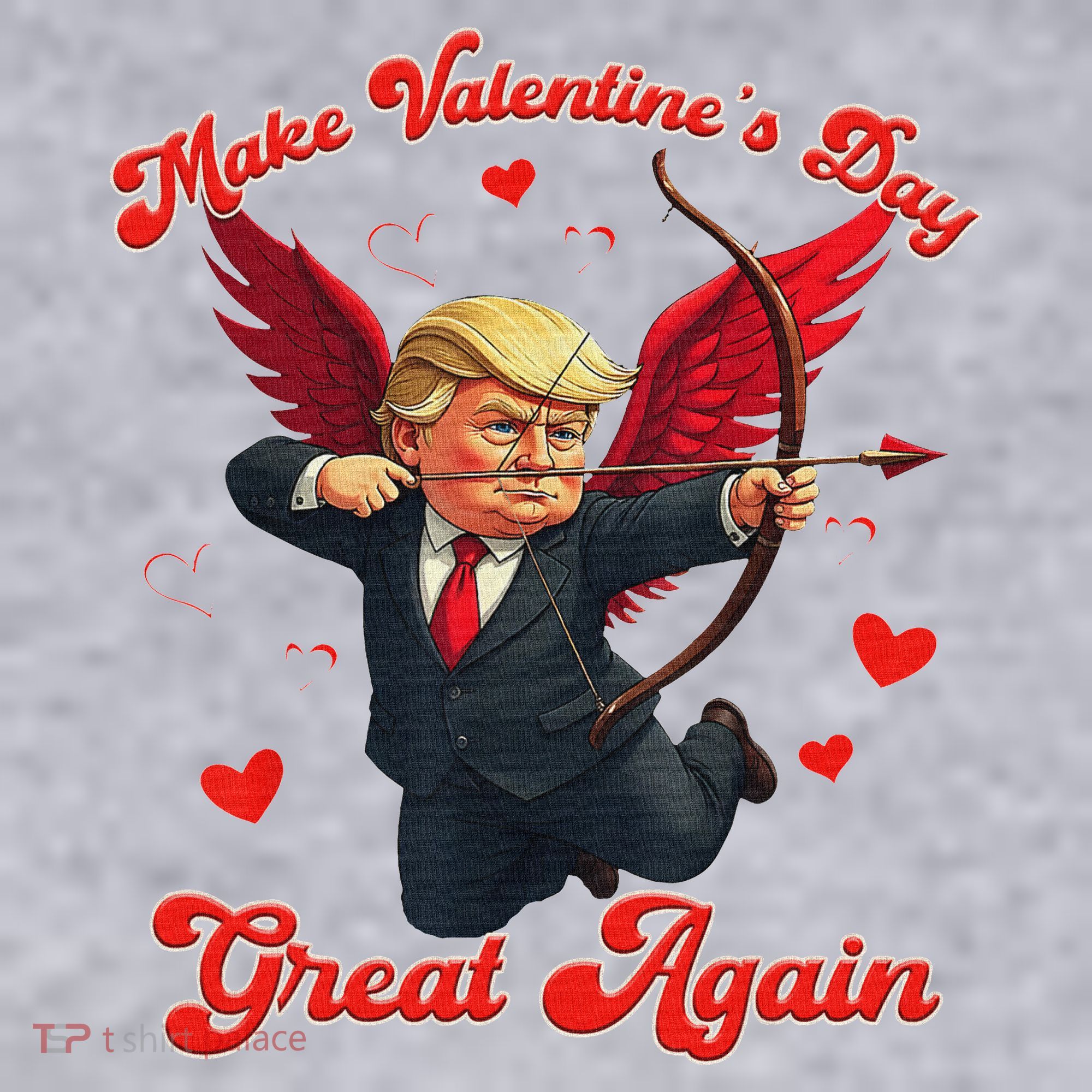 Make Valentine Day Great Again Funny Trump Lovers 2025 Women's Sweatshirt