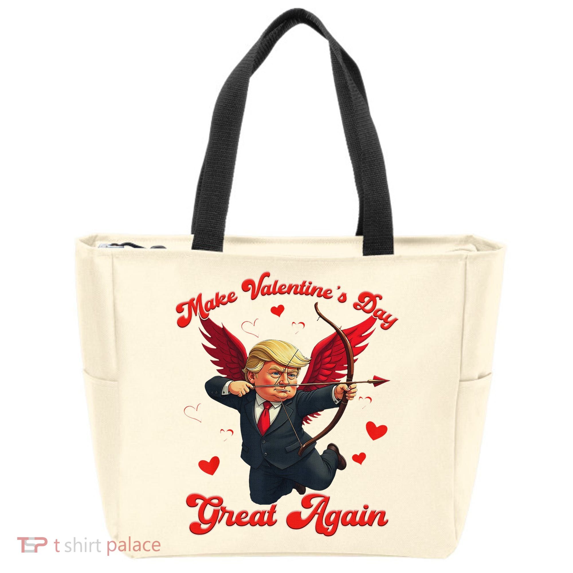 Make Valentine Day Great Again Funny Trump Lovers 2025 Tote Bag