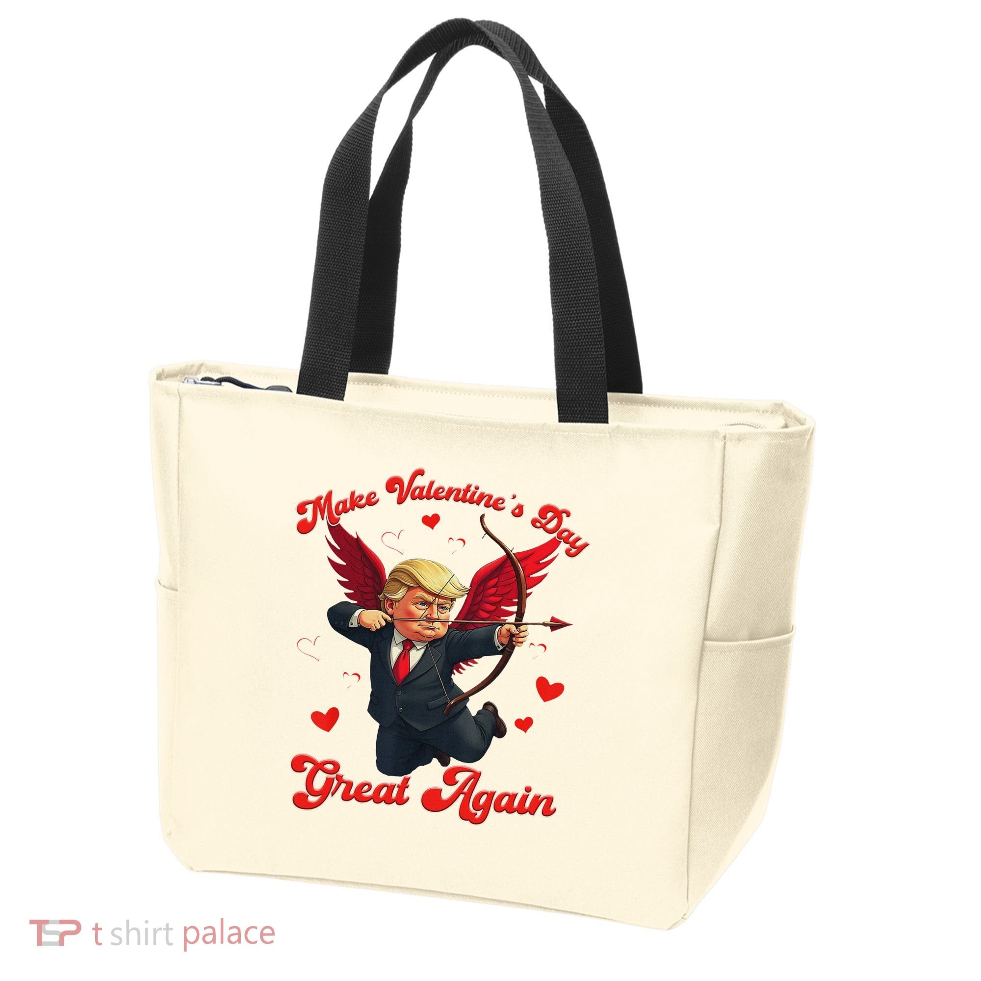 Make Valentine Day Great Again Funny Trump Lovers 2025 Tote Bag
