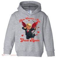 Make Valentine Day Great Again Funny Trump Lovers 2025 Toddler Hoodie thumb 0