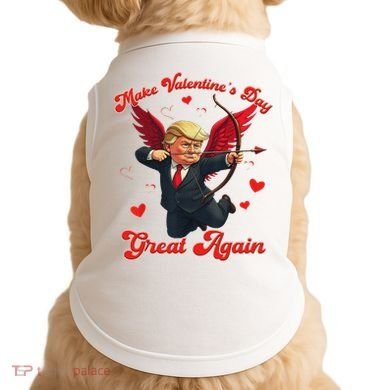 Make Valentine Day Great Again Funny Trump Lovers 2025 Doggie Tank