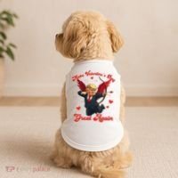 Make Valentine Day Great Again Funny Trump Lovers 2025 Doggie Tank thumb 2