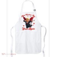 Make Valentine Day Great Again Funny Trump Lovers 2025 Apron thumb 0