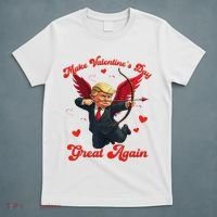 Make Valentine Day Great Again Funny Trump Lovers 2025 T-Shirt thumb 5