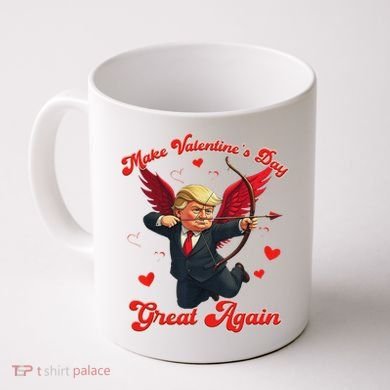 Make Valentine Day Great Again Funny Trump Lovers 2025 Coffee Mug