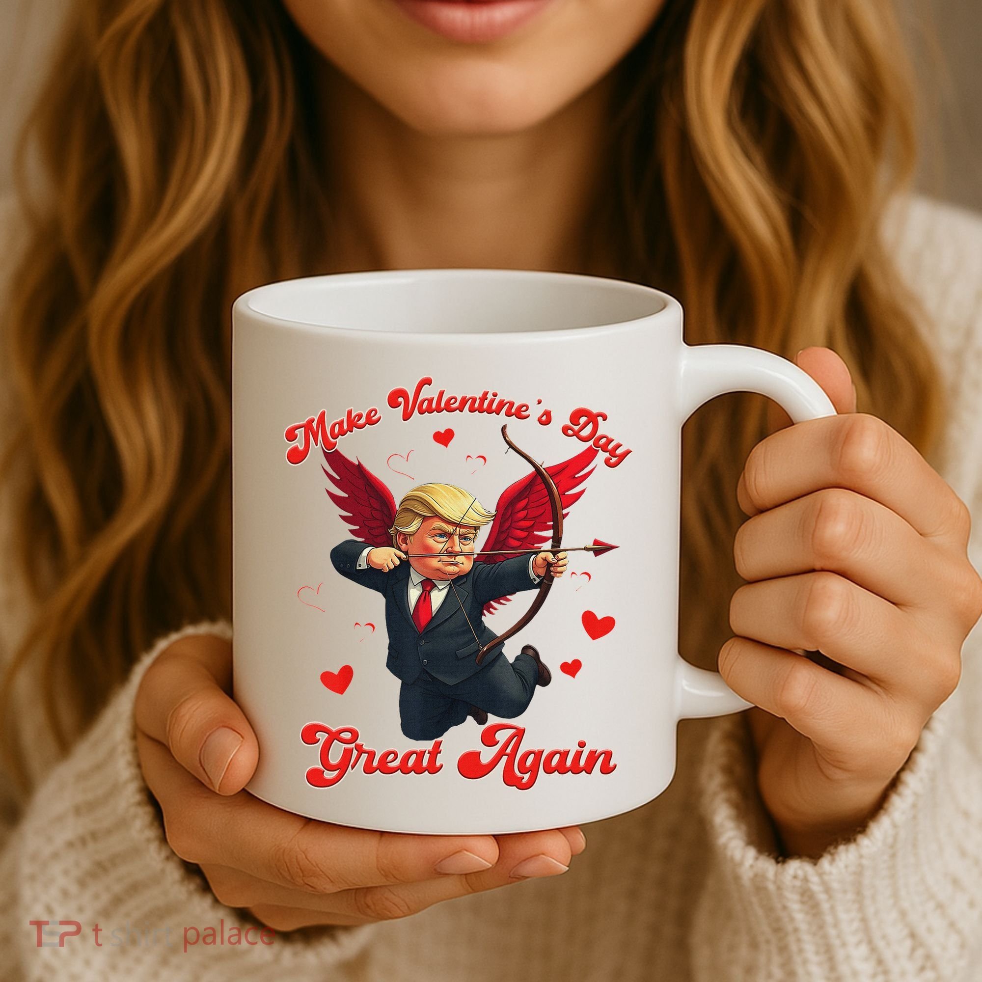 Make Valentine Day Great Again Funny Trump Lovers 2025 Coffee Mug
