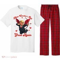 Make Valentine Day Great Again Funny Trump Lovers 2025 Pajama Set thumb 0