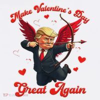 Make Valentine Day Great Again Funny Trump Lovers 2025 Women's Tank Top thumb 5