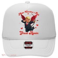 Make Valentine Day Great Again Funny Trump Lovers 2025 Hat thumb 0
