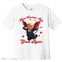 Make Valentine Day Great Again Funny Trump Lovers 2025 Toddler T-Shirt thumb 0