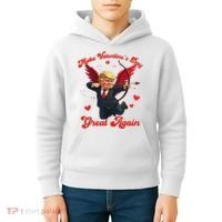 Make Valentine Day Great Again Funny Trump Lovers 2025 Kids Hoodie thumb 4