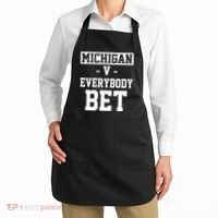 Michigan V Everybody Bet Football Fan Apron thumb 2