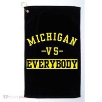 Michigan vs Eeverything  everybody  Golf Towel thumb 0