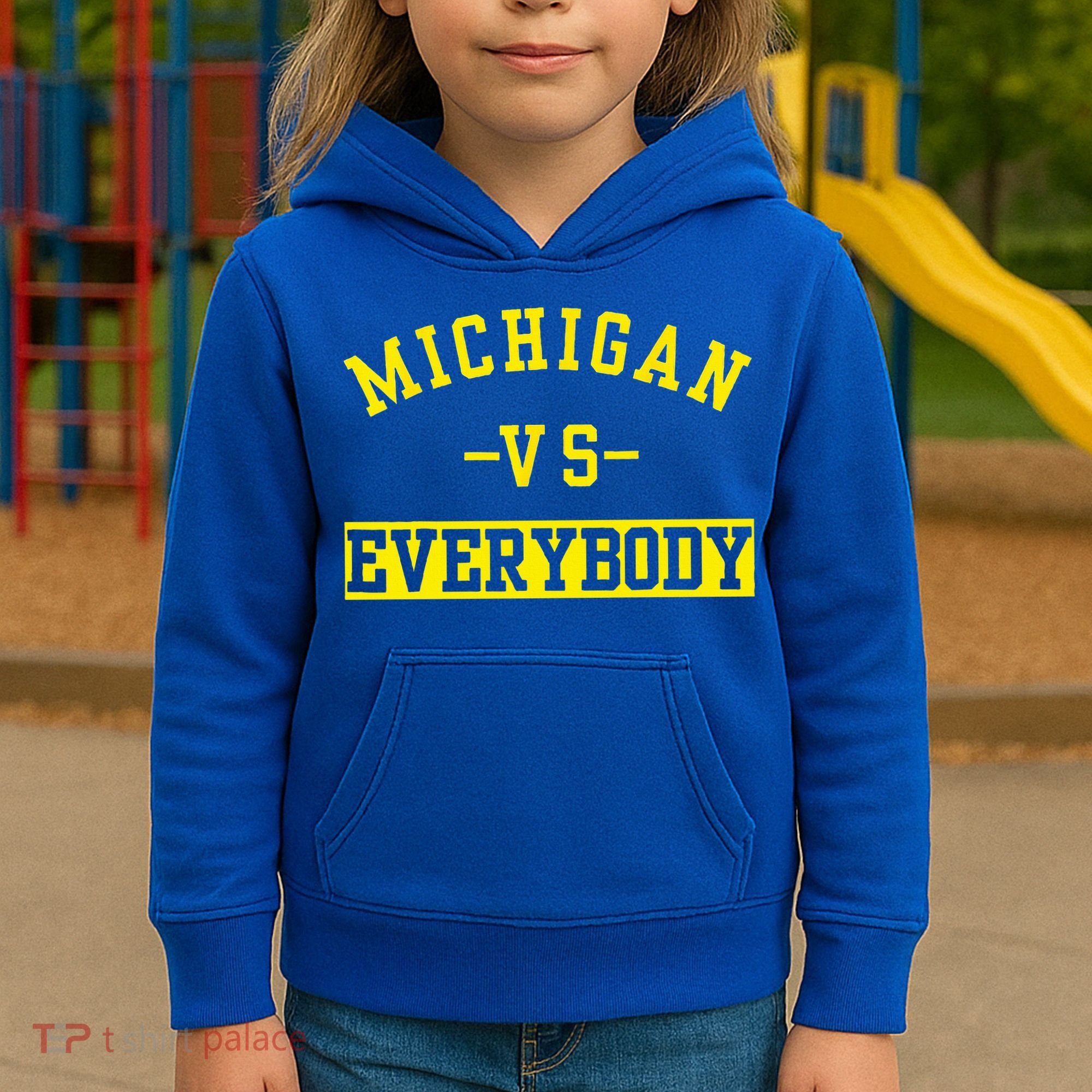 Michigan vs Eeverything  everybody  Kids Hoodie
