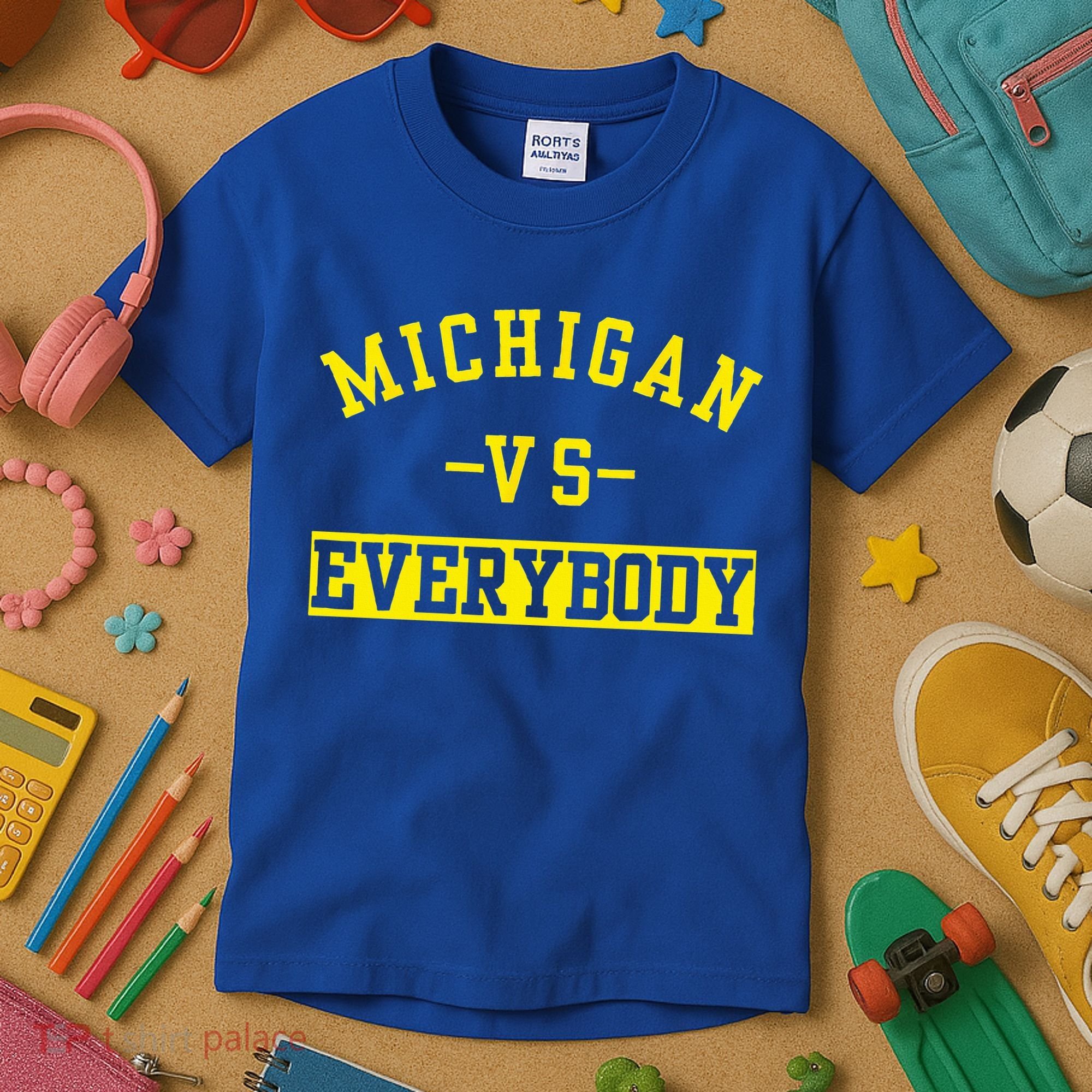 Michigan vs Eeverything  everybody  Kids T-Shirt