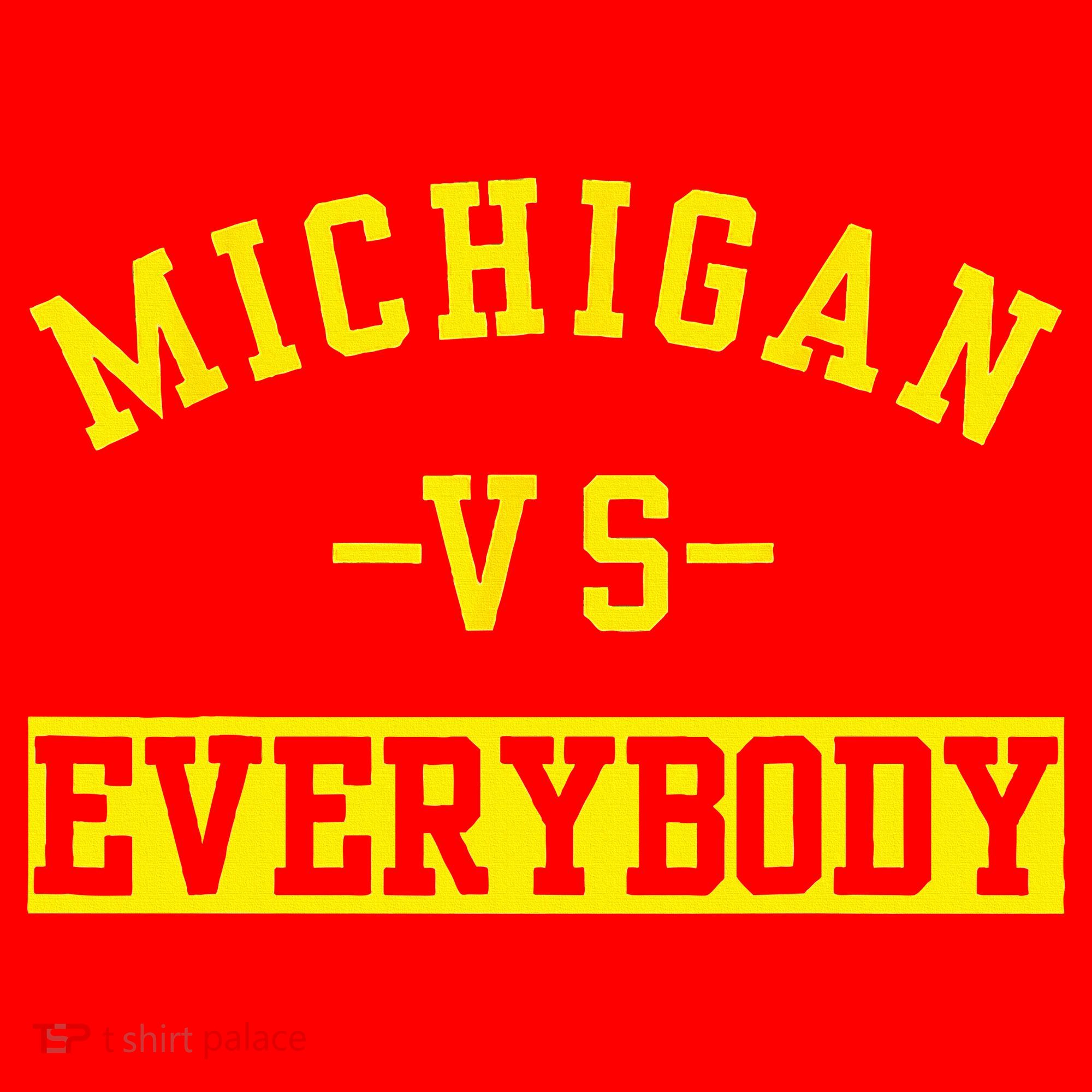 Michigan vs Eeverything  everybody  Santa Hat