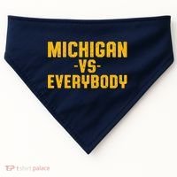 Michigan Vs. Everybody USA-Made Doggie Bandana thumb 0